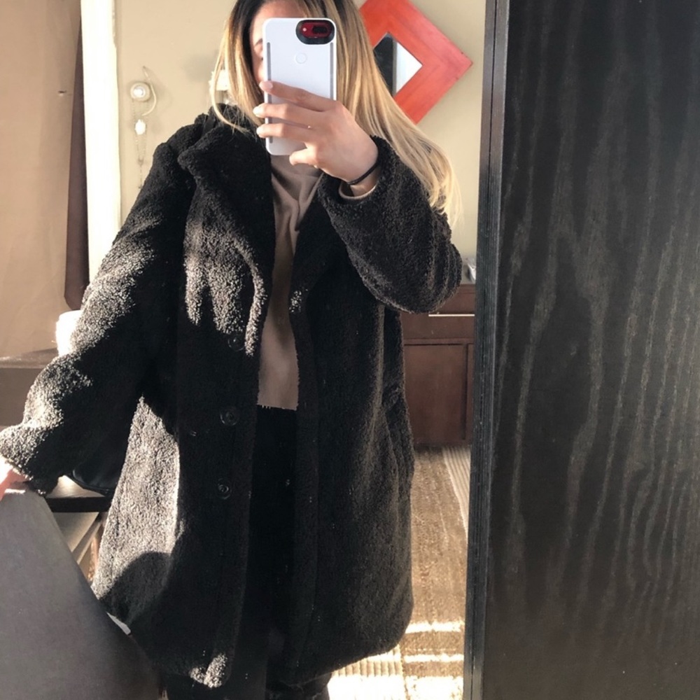 Brand New Black Teddy Coat,